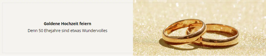 Goldene Hochzeit
