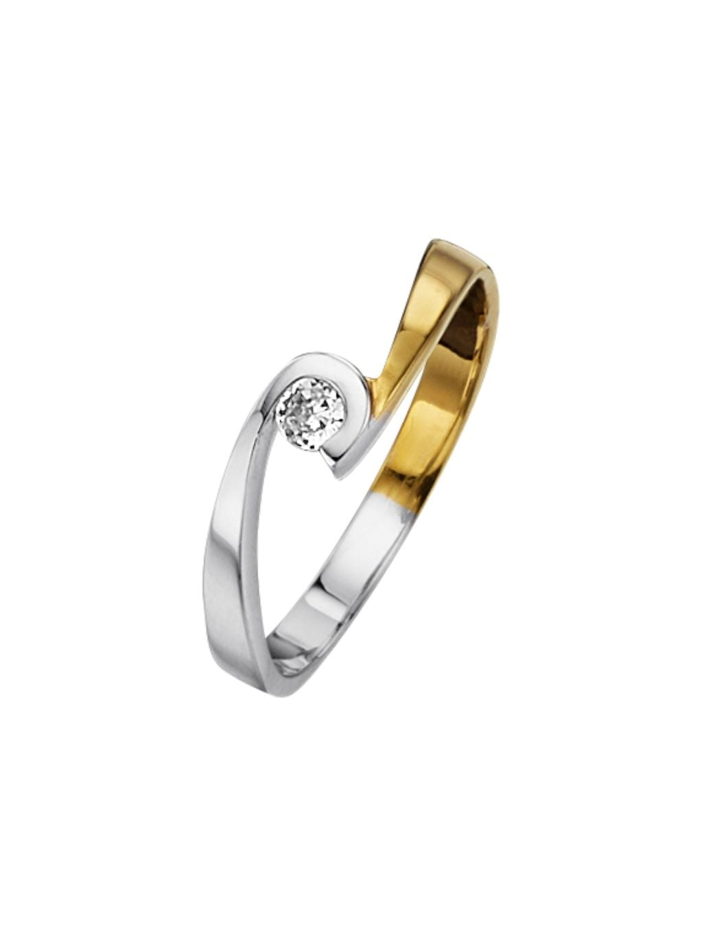 Produktbild von Ring / Gold 750 / Brillant Bicolor 64