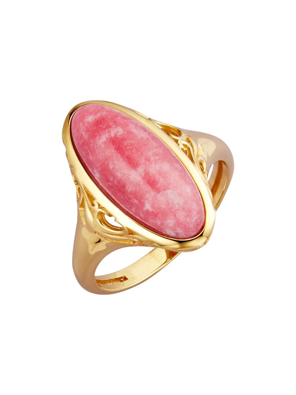 Produktbild von Ring / Silber 925 / Thulit Gelbgold 58