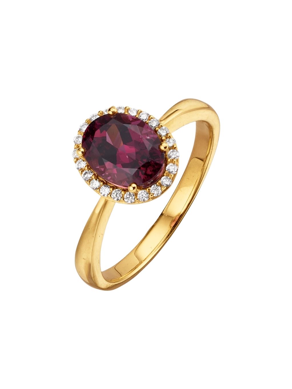 Produktbild von Ring / Gold 585 / Rhodolith Gelbgold 58