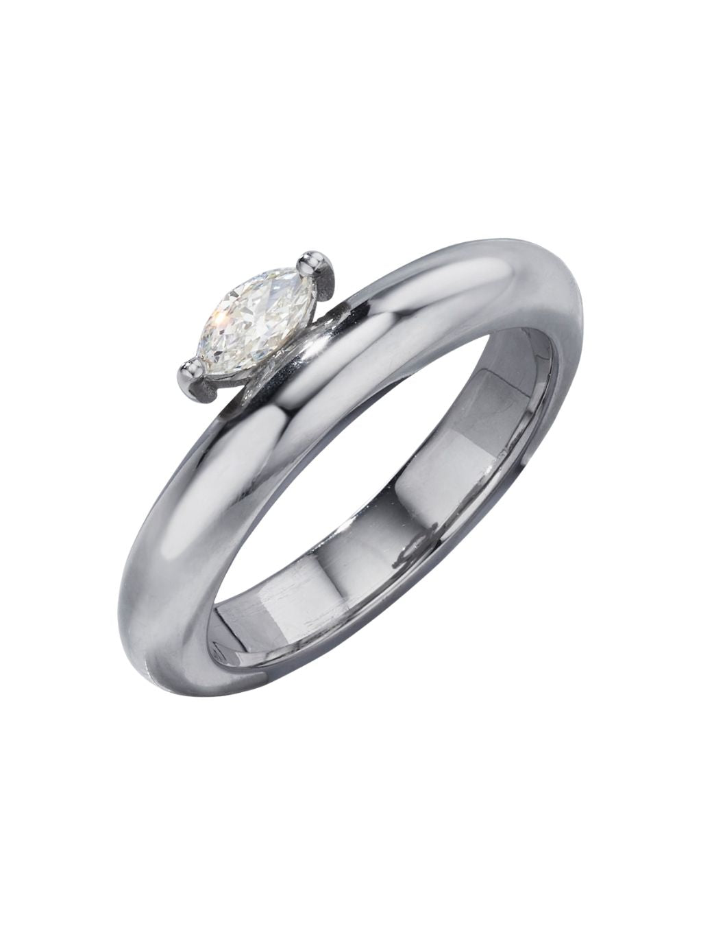Produktbild von Ring / Gold 750 / Brillant Weißgold 58