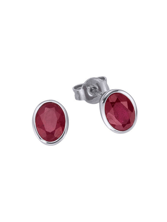 Produktbild von Ohrringe / Platin 950 / Rubin Rot