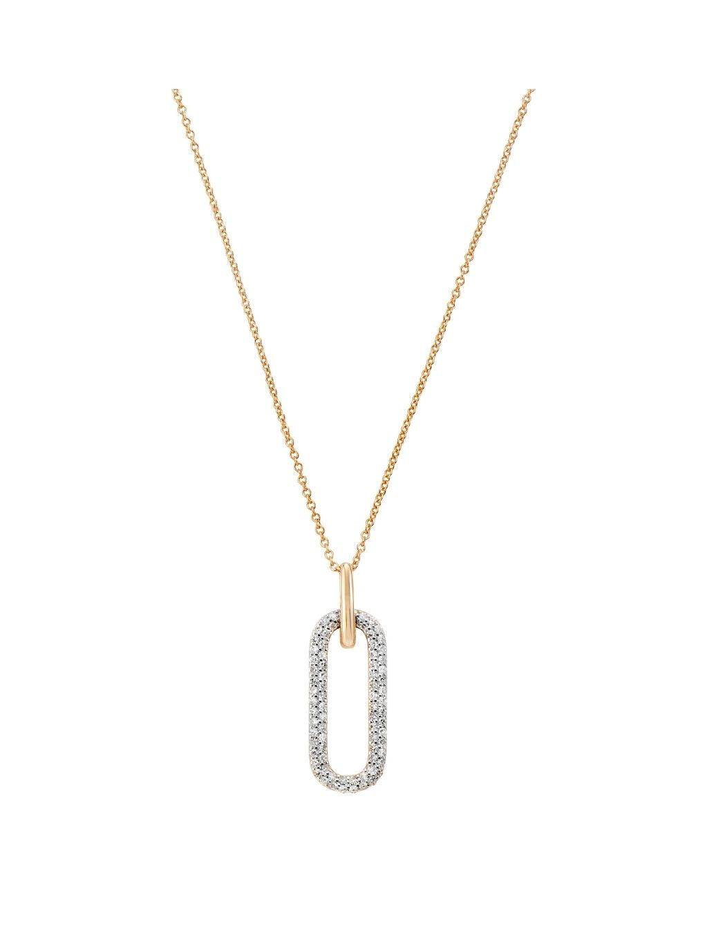 Produktbild von Kette / Gold 585 / Brillant Bicolor