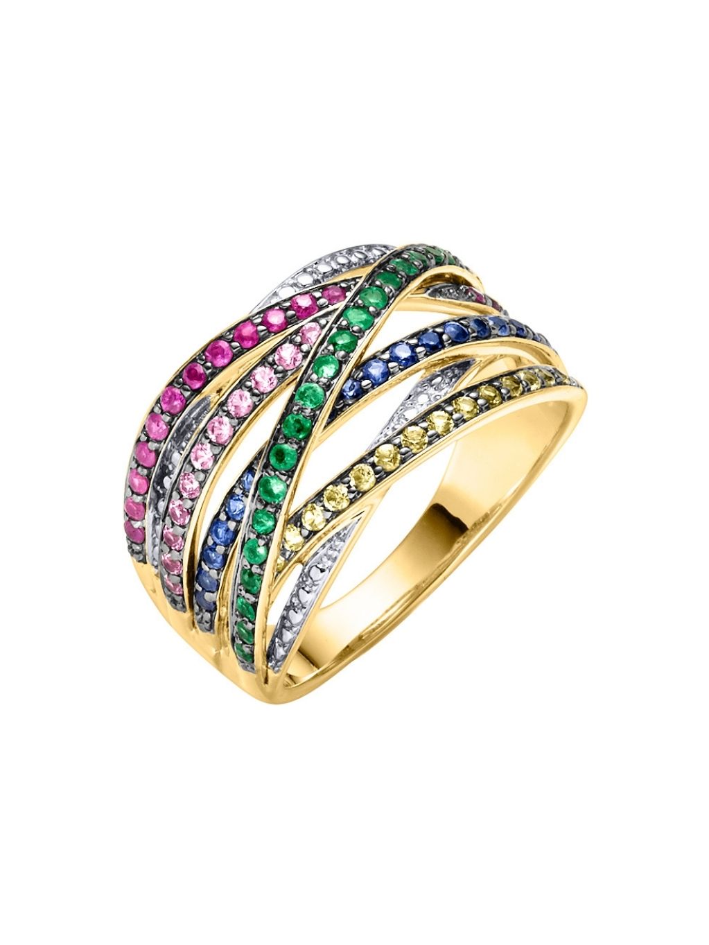 Produktbild von Ring / Gold 585 / Farbstein Multicolor 58