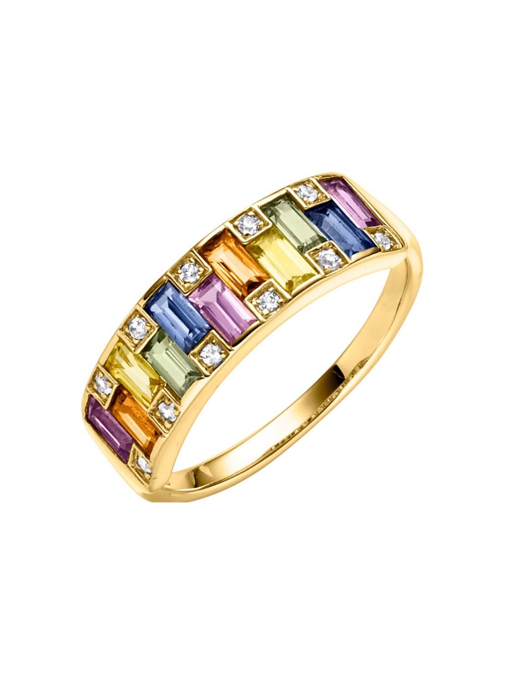 Produktbild von Ring / Gold 585 / Saphir Multicolor 56