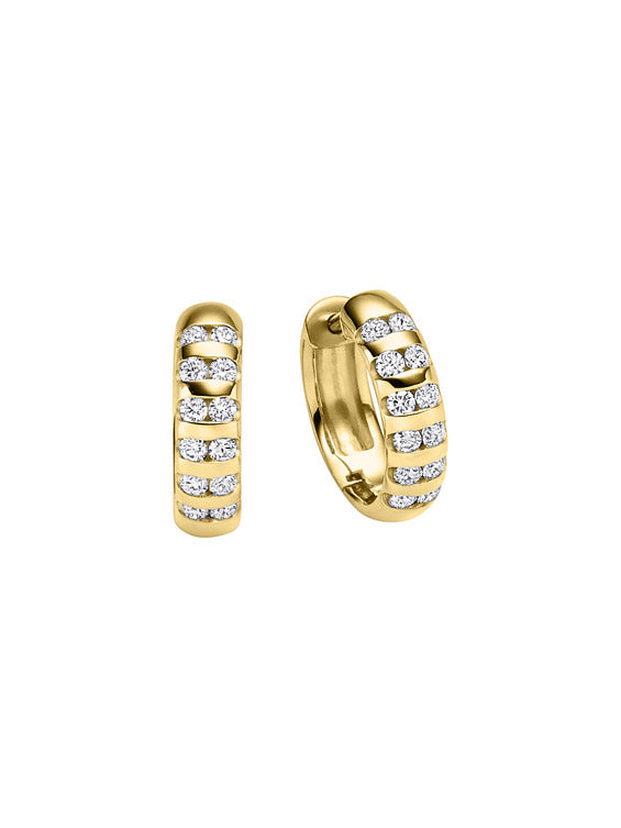 Produktbild von Creolen / Gold 585 / Brillant Gelbgold