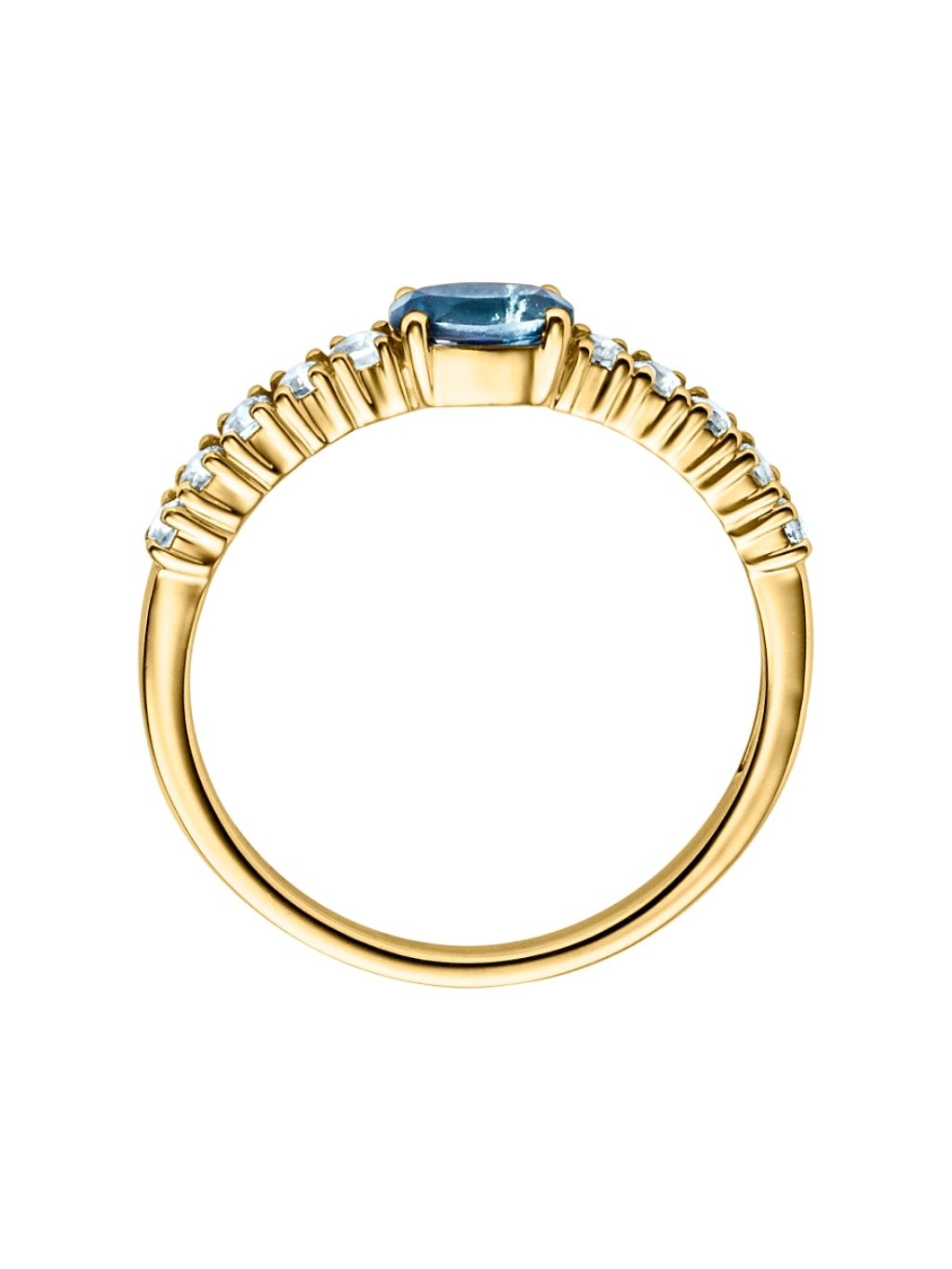 Produktbild von Ring / Gold 585 / Blautopas