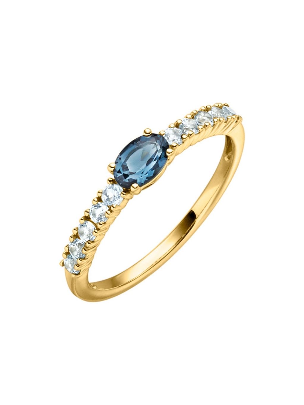 Produktbild von Ring / Gold 585 / Blautopas Blau 64
