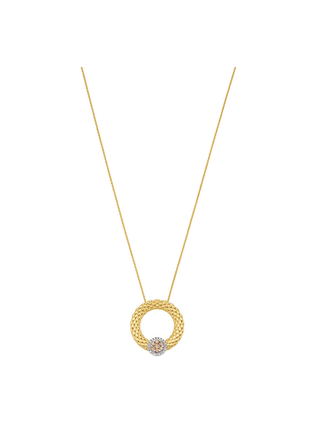 Produktbild von Anhänger / Gold 585 / Brillant Bicolor 45