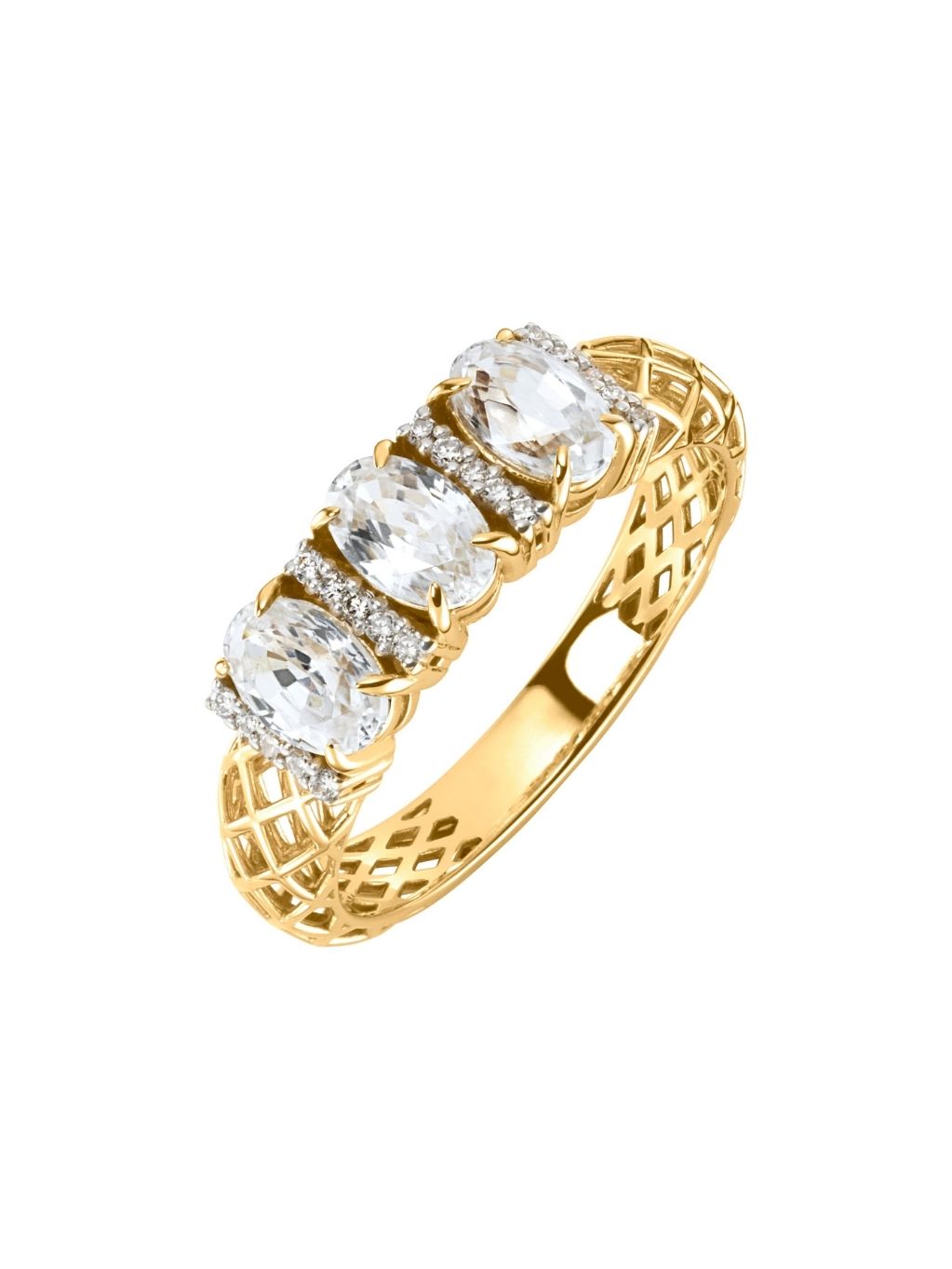 Produktbild von Ring / Gold 585 / Zirkon Weiß 56