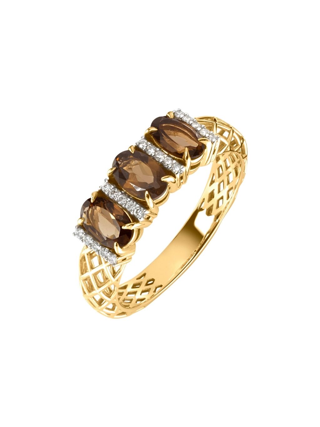 Produktbild von Ring / Gold 585 / Rauchquarz Braun 56