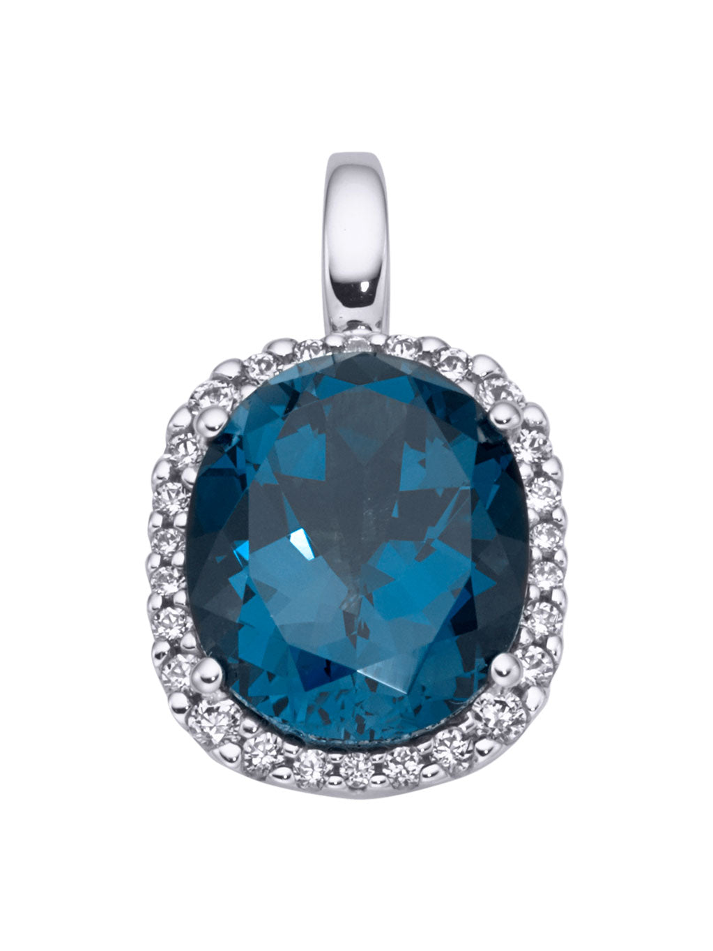 Produktbild von Anhänger / Gold 585 / Blautopas Blau