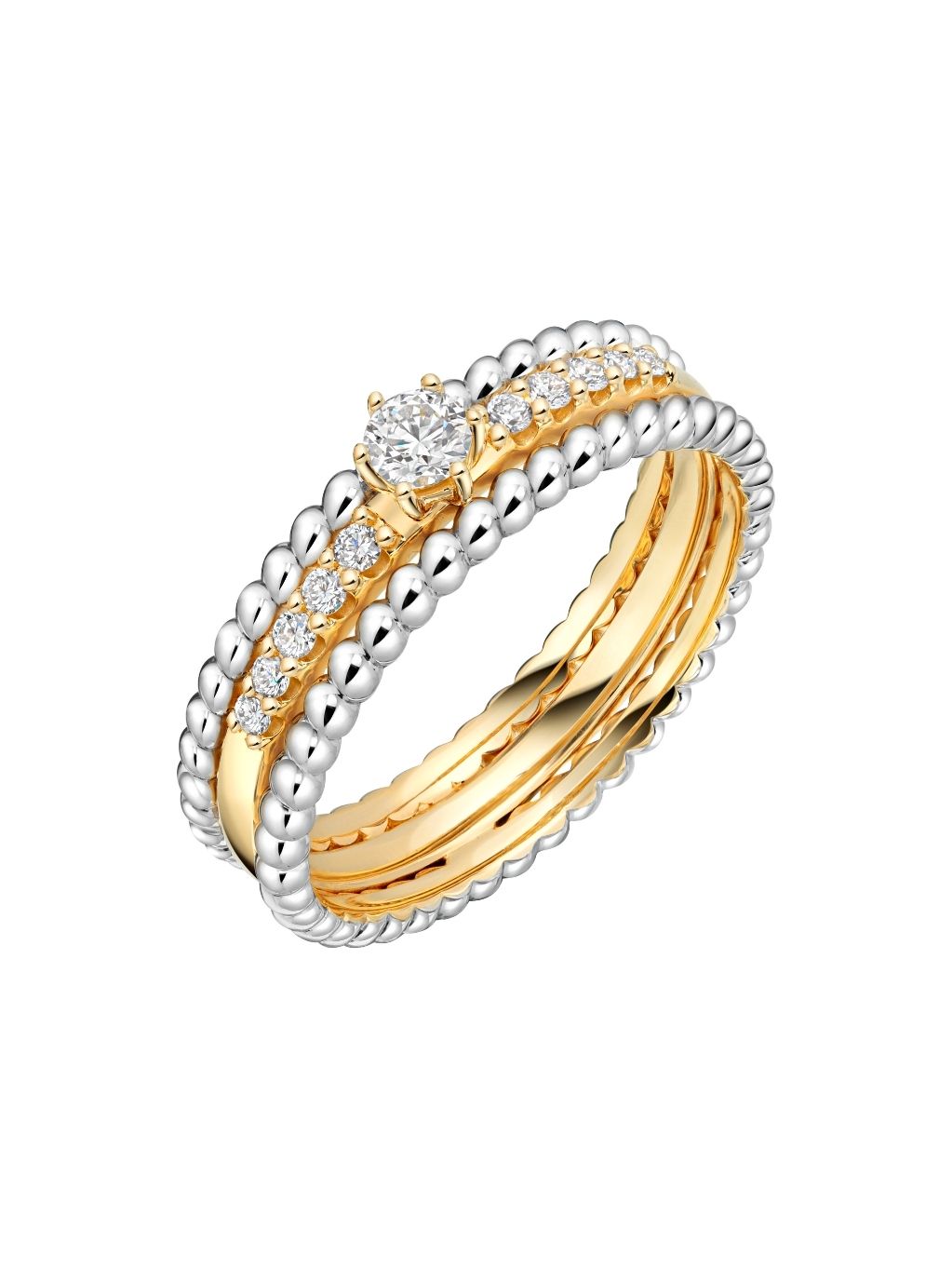 Produktbild von Ring / Gold 585 / Brillant Bicolor 58