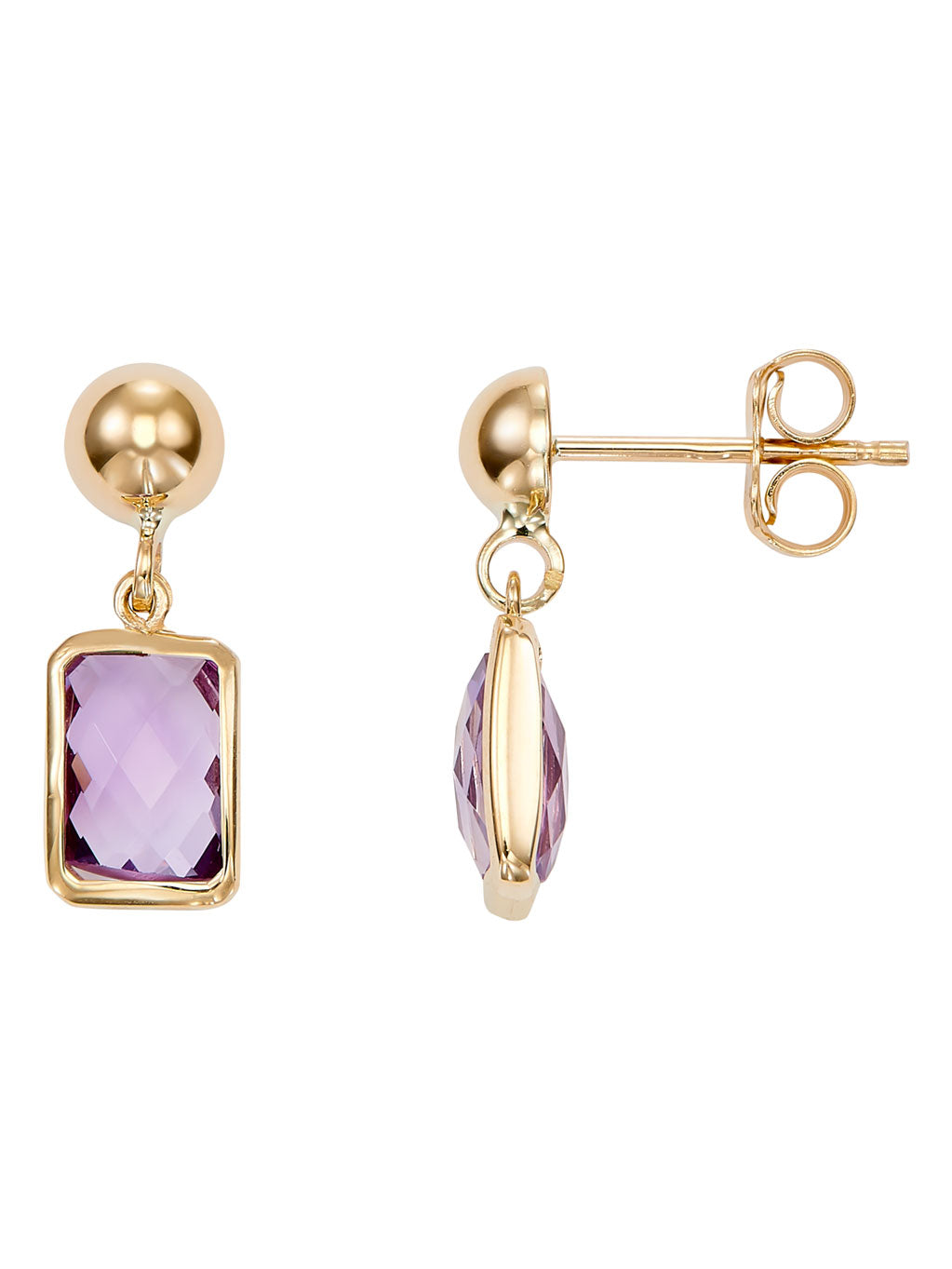 Produktbild von Ohrstecker / Gold 585 / Amethyst Lila