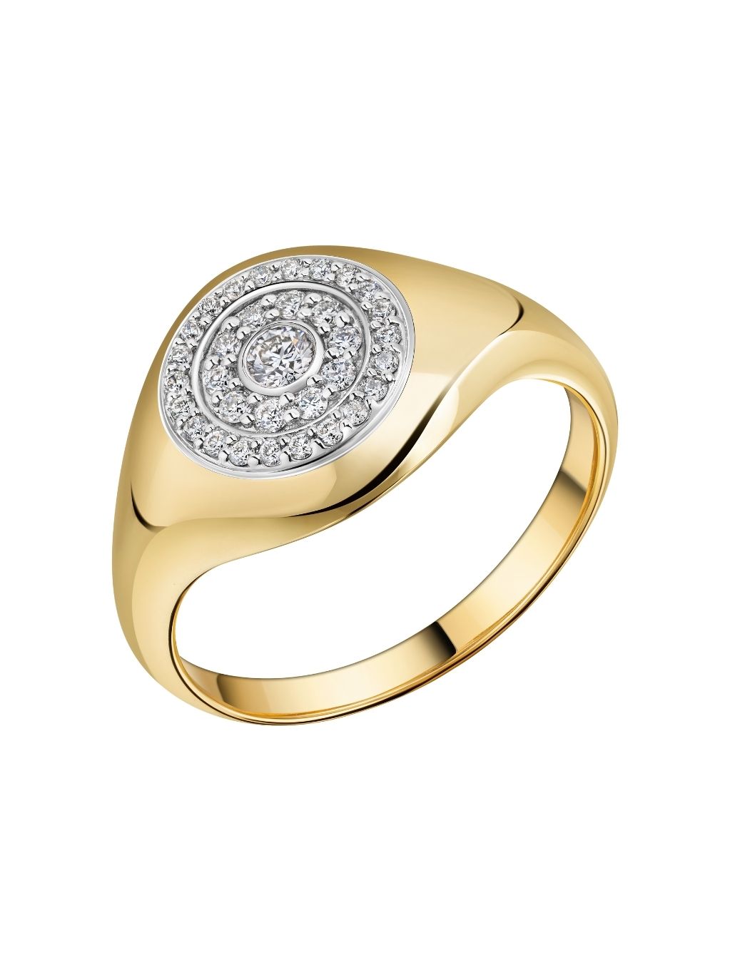 Produktbild von Ring / Gold 585 / Brillant Bicolor 60