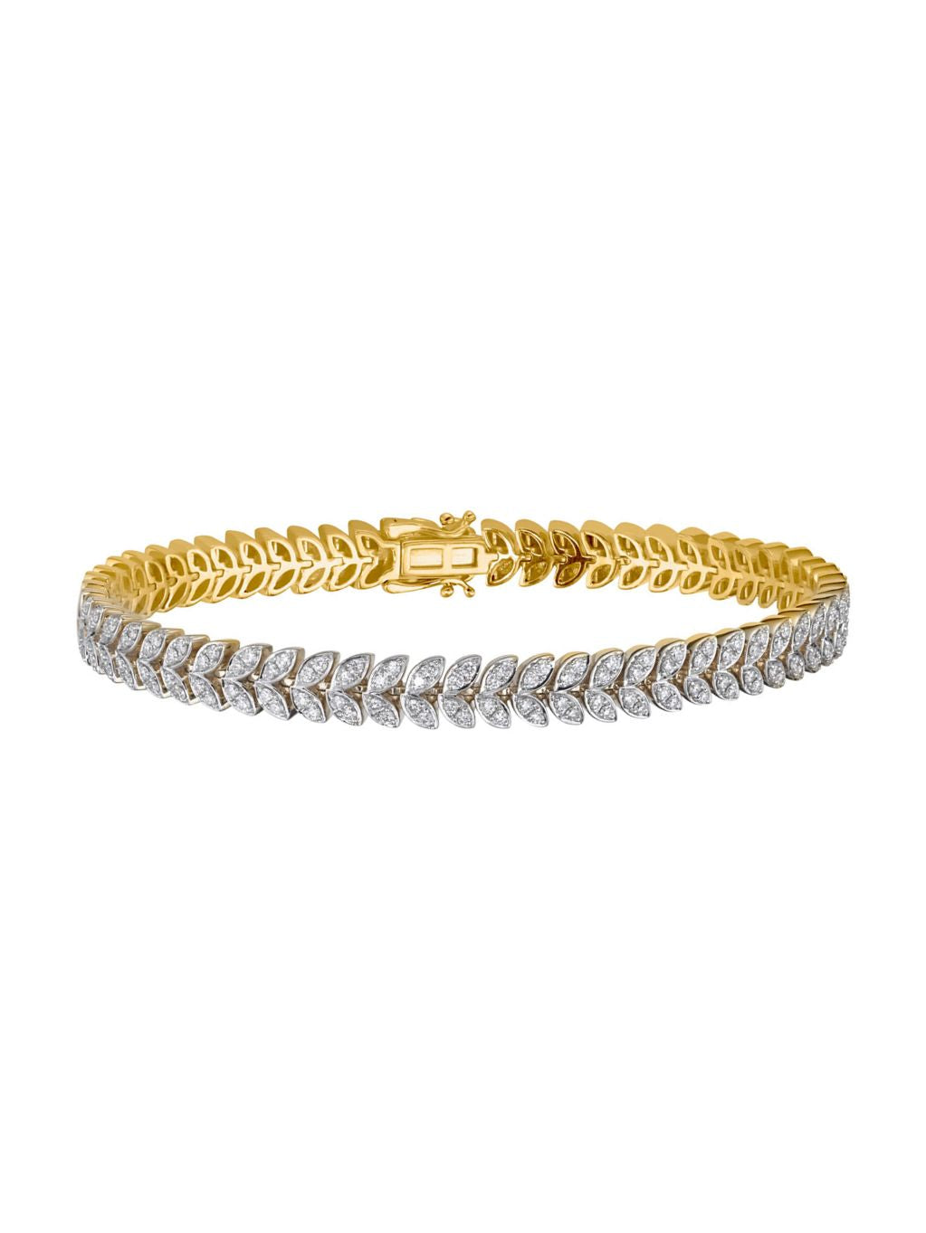 Produktbild von Armband / Gold 585 / Brillant Bicolor 19