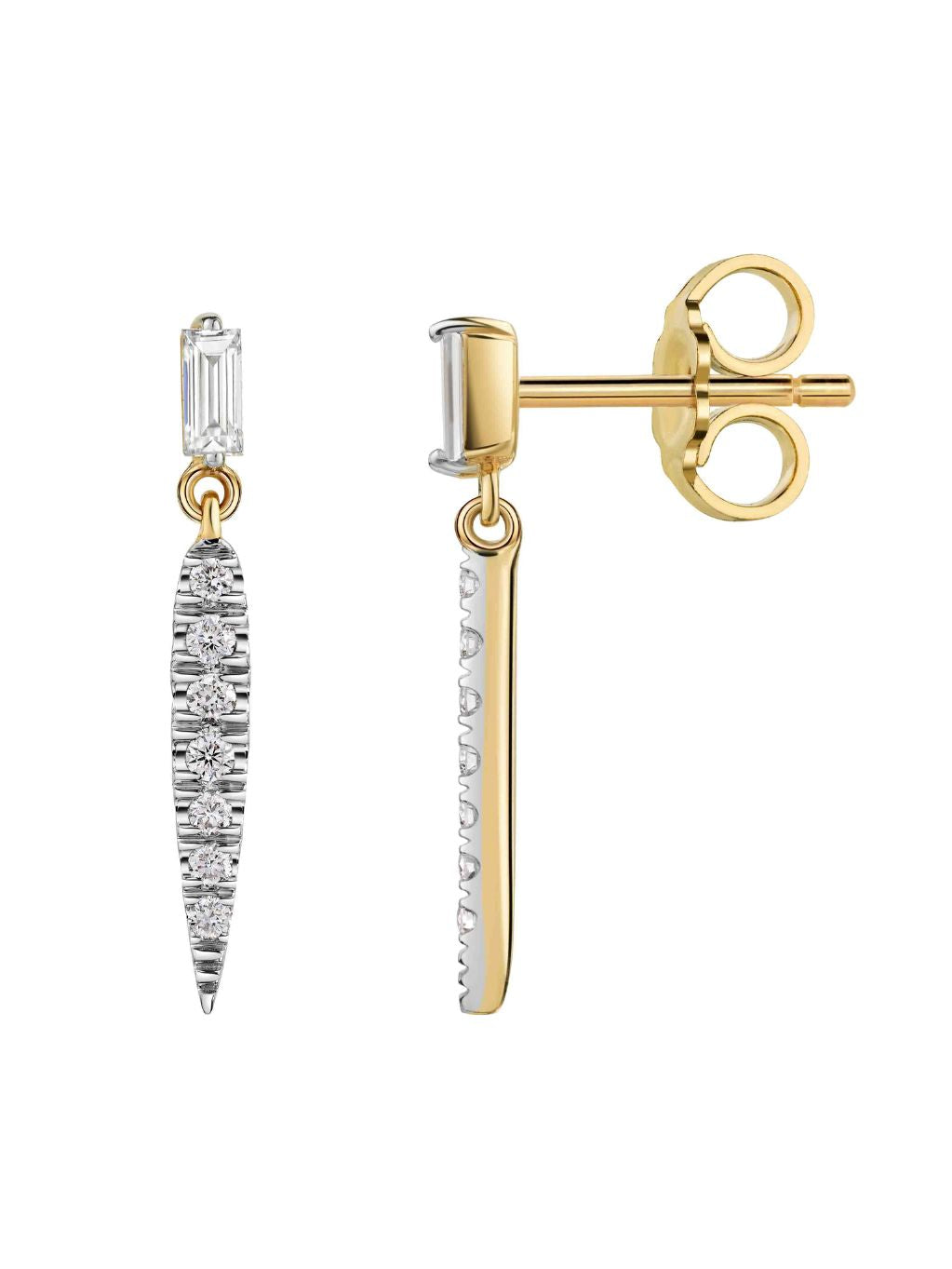 Produktbild von Ohrringe / Gold 585 / Brillant Bicolor