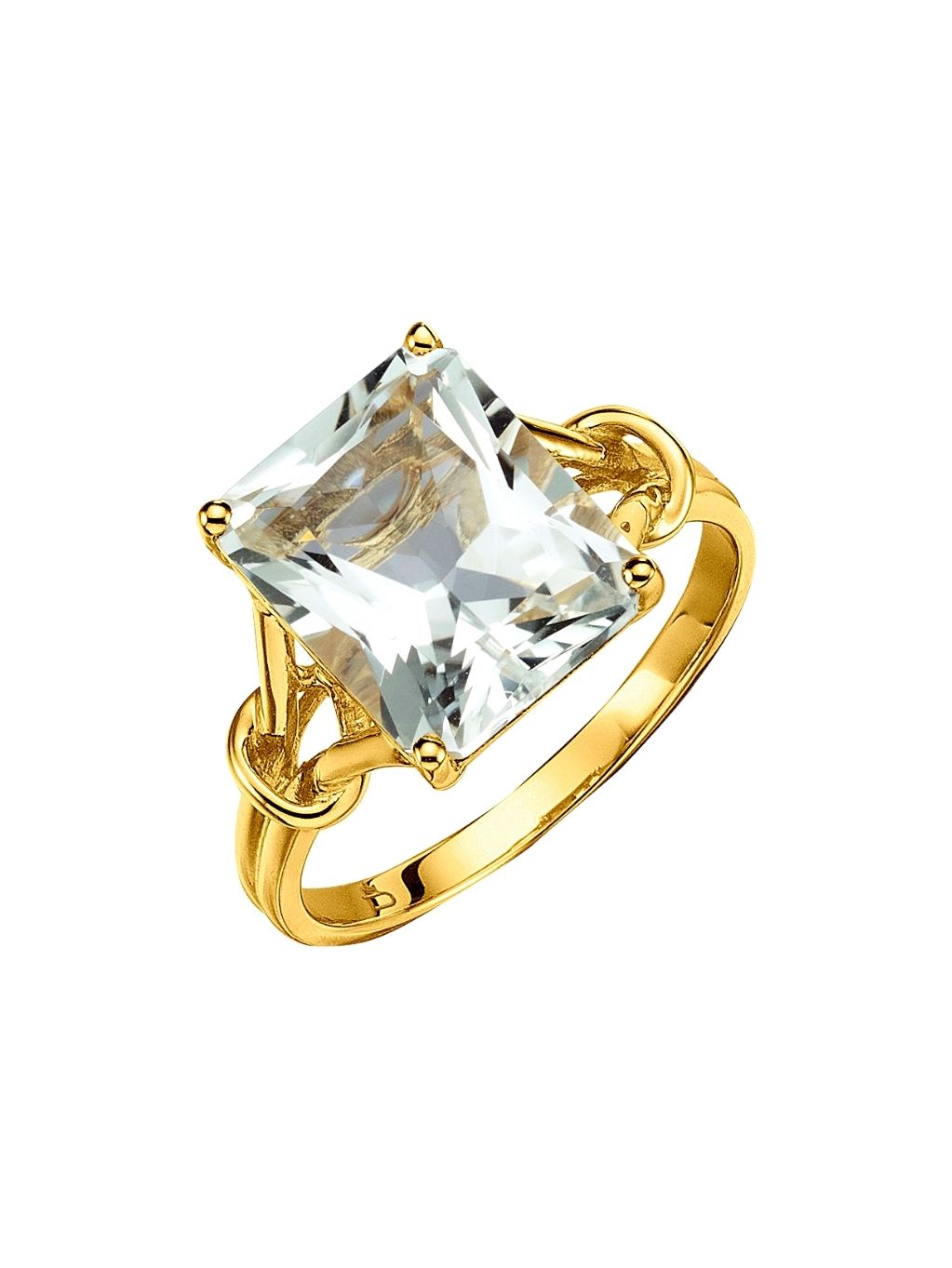 Produktbild von Ring / Gold 585 / Bergkristall Gelbgold 52
