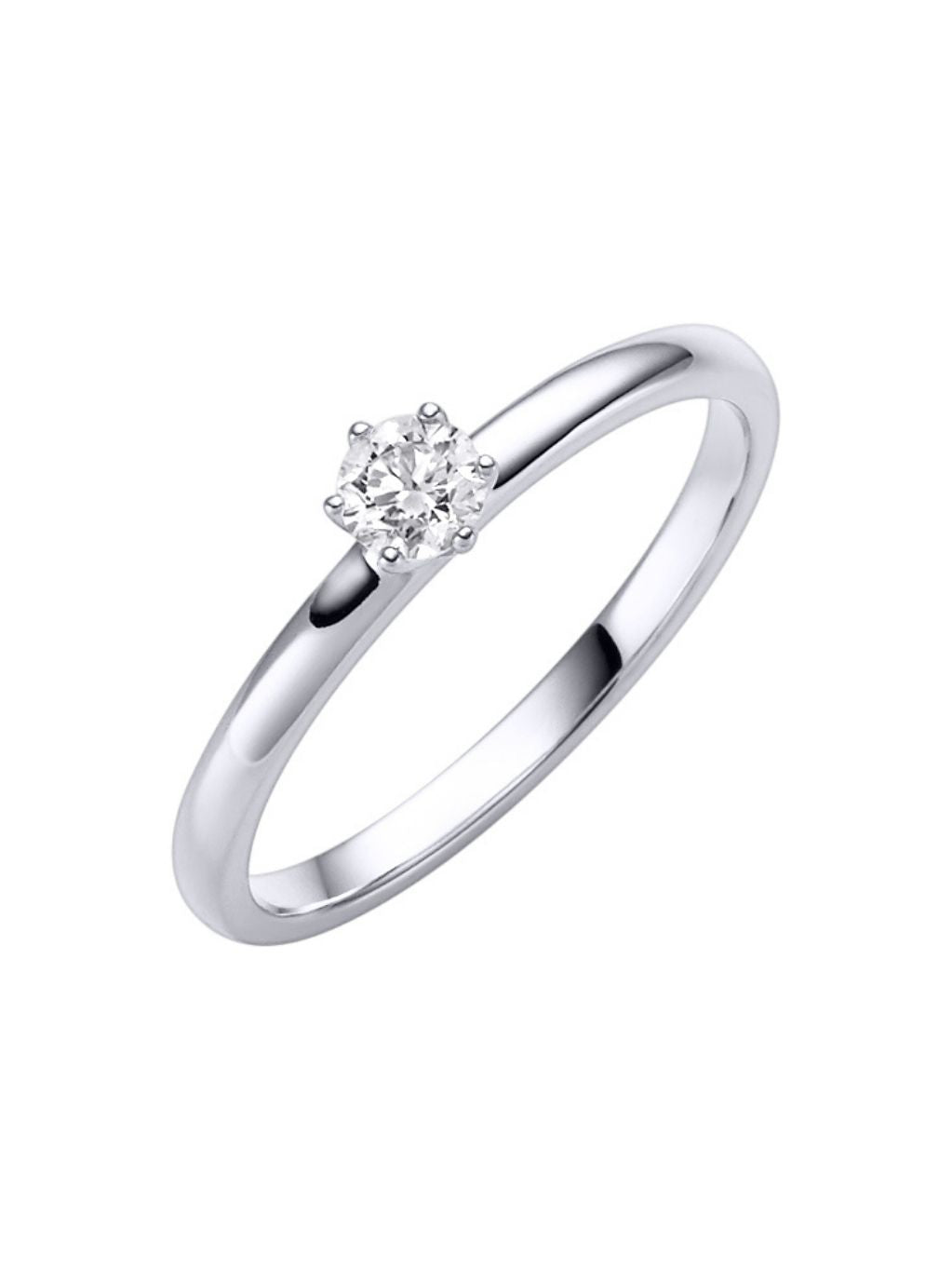 Produktbild von Solitärring Kara Weißgold 54