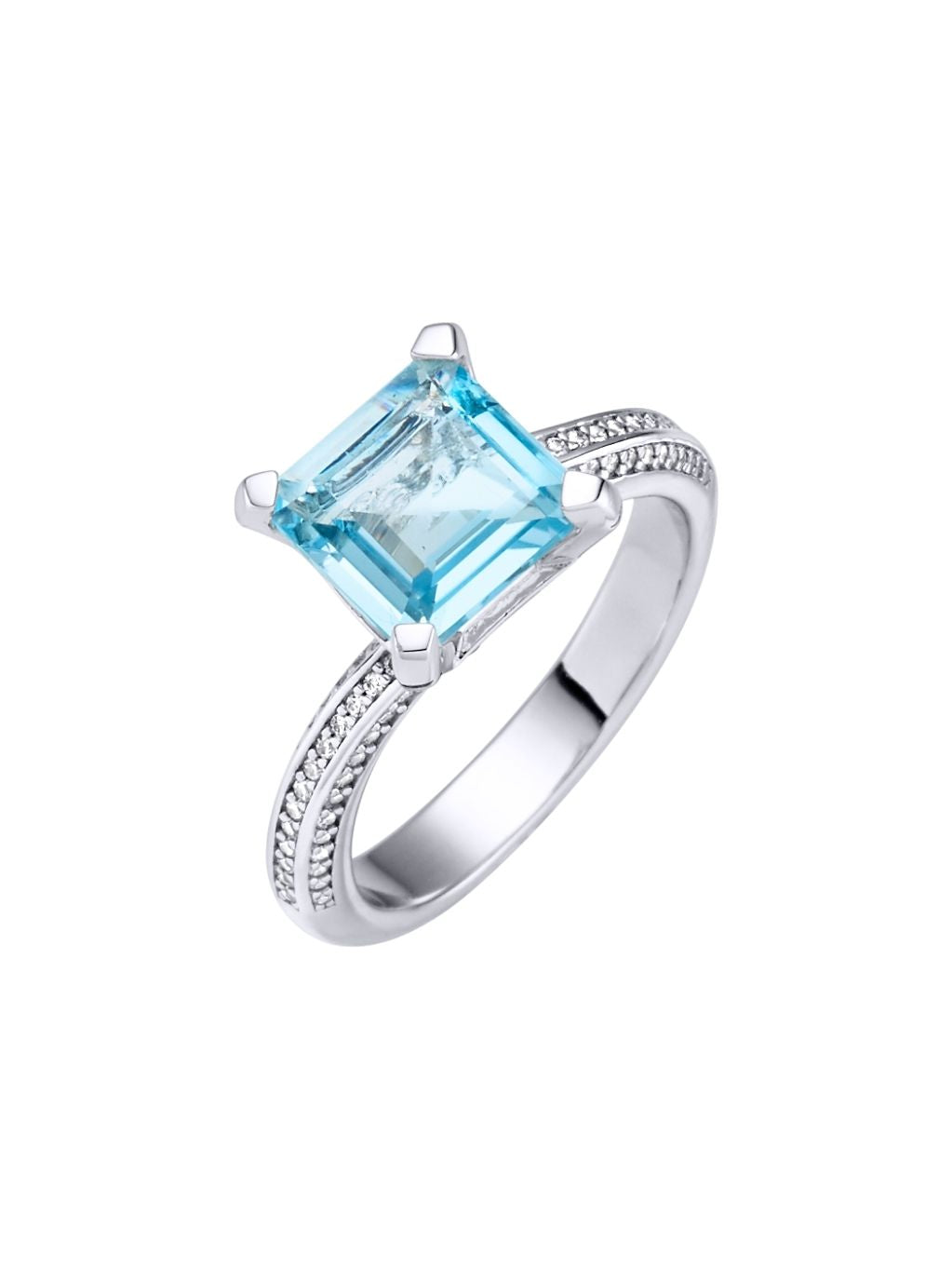 Produktbild von Ring / Silber 925 / Blautopas Blau 56
