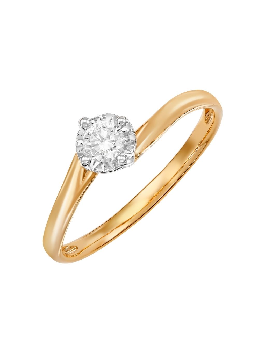 Produktbild von Ring / Gold 585 / Brillant Bicolor 60