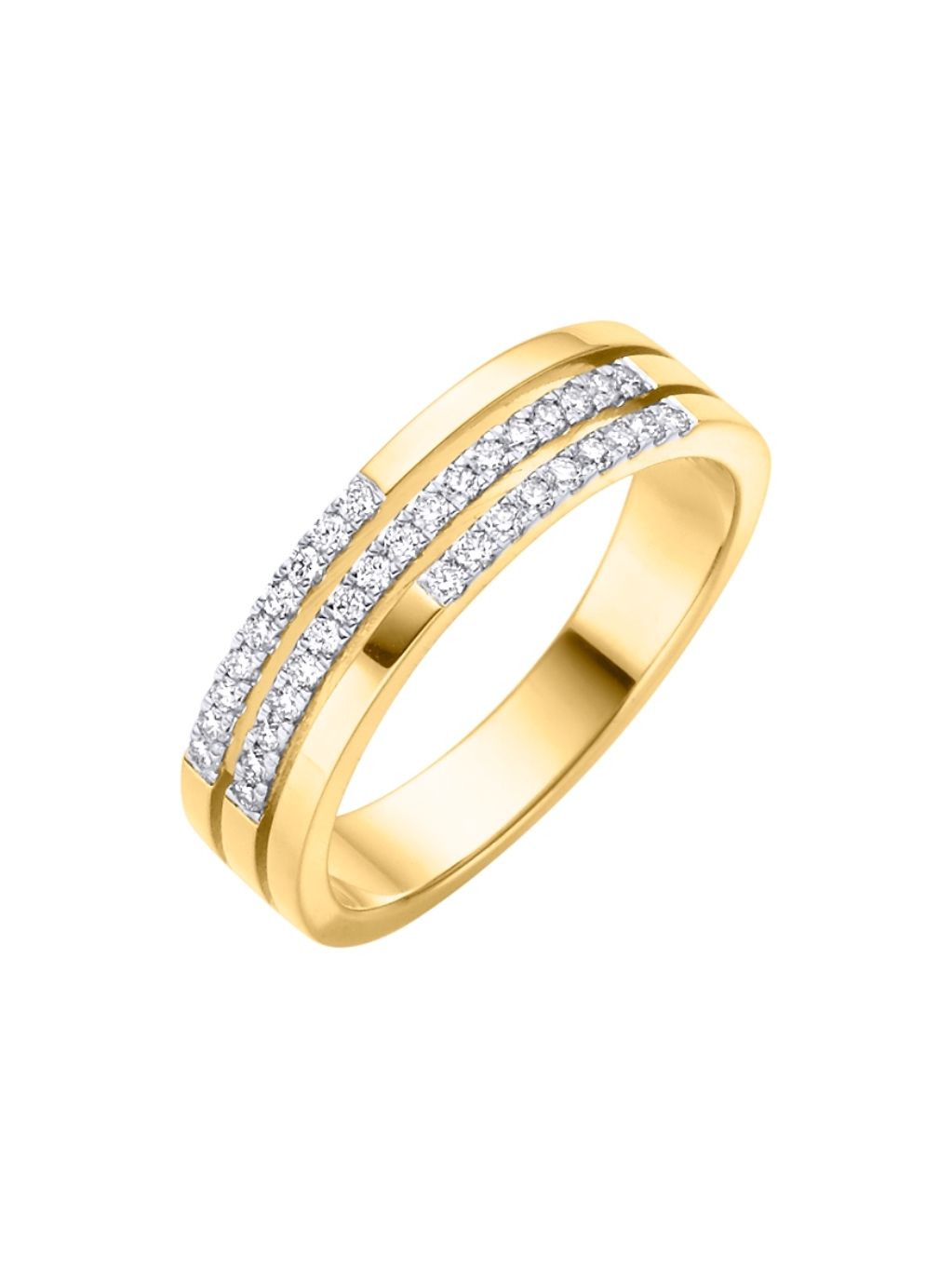 Produktbild von Ring / Gold 585 / Brillant Bicolor 56