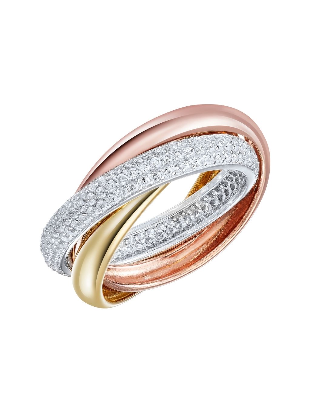 Produktbild von Ring / Silber 925 / Zirkonia Tricolor 54
