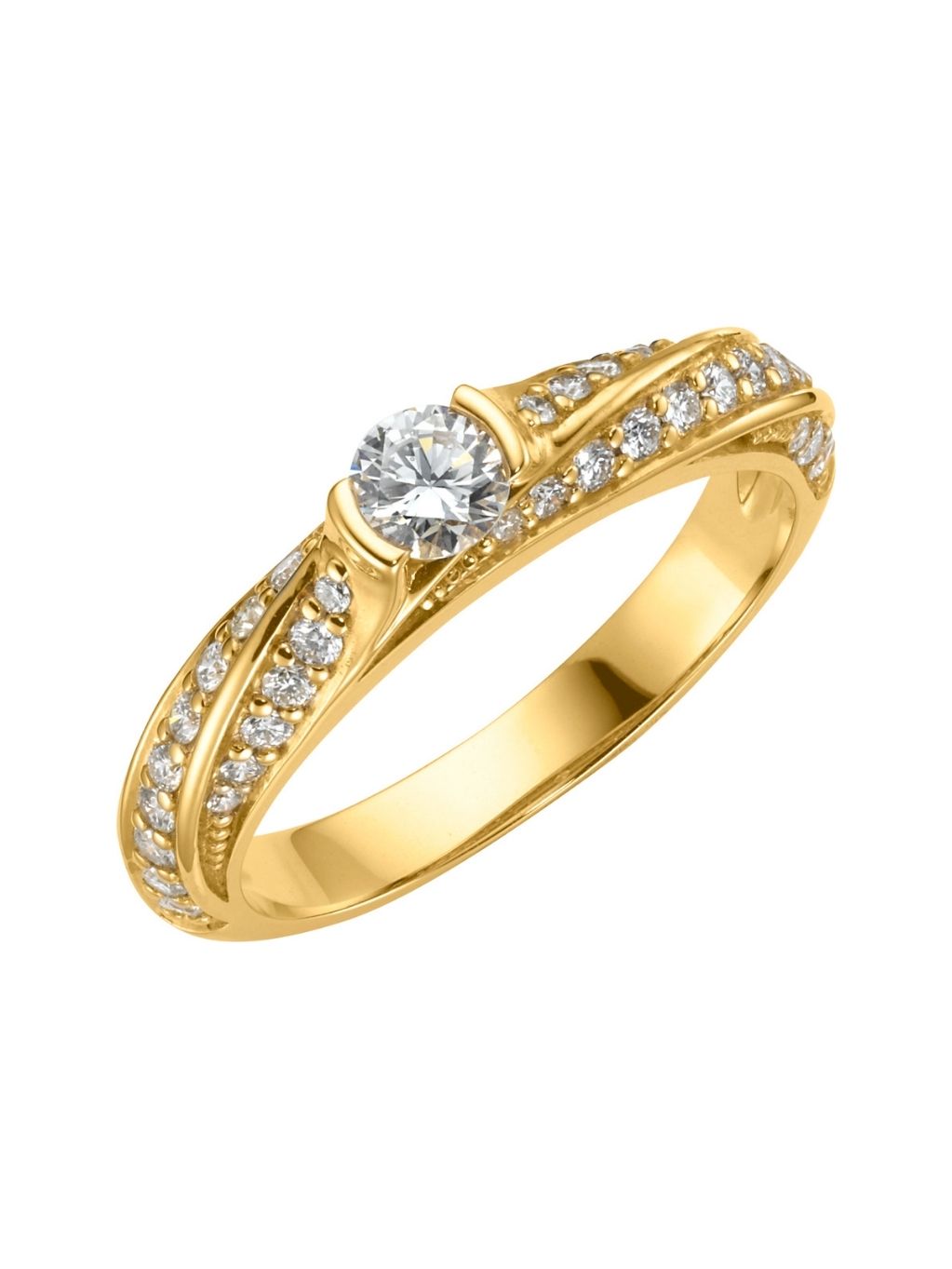 Produktbild von Ring / Gold 585 / Brillant Gelbgold 56