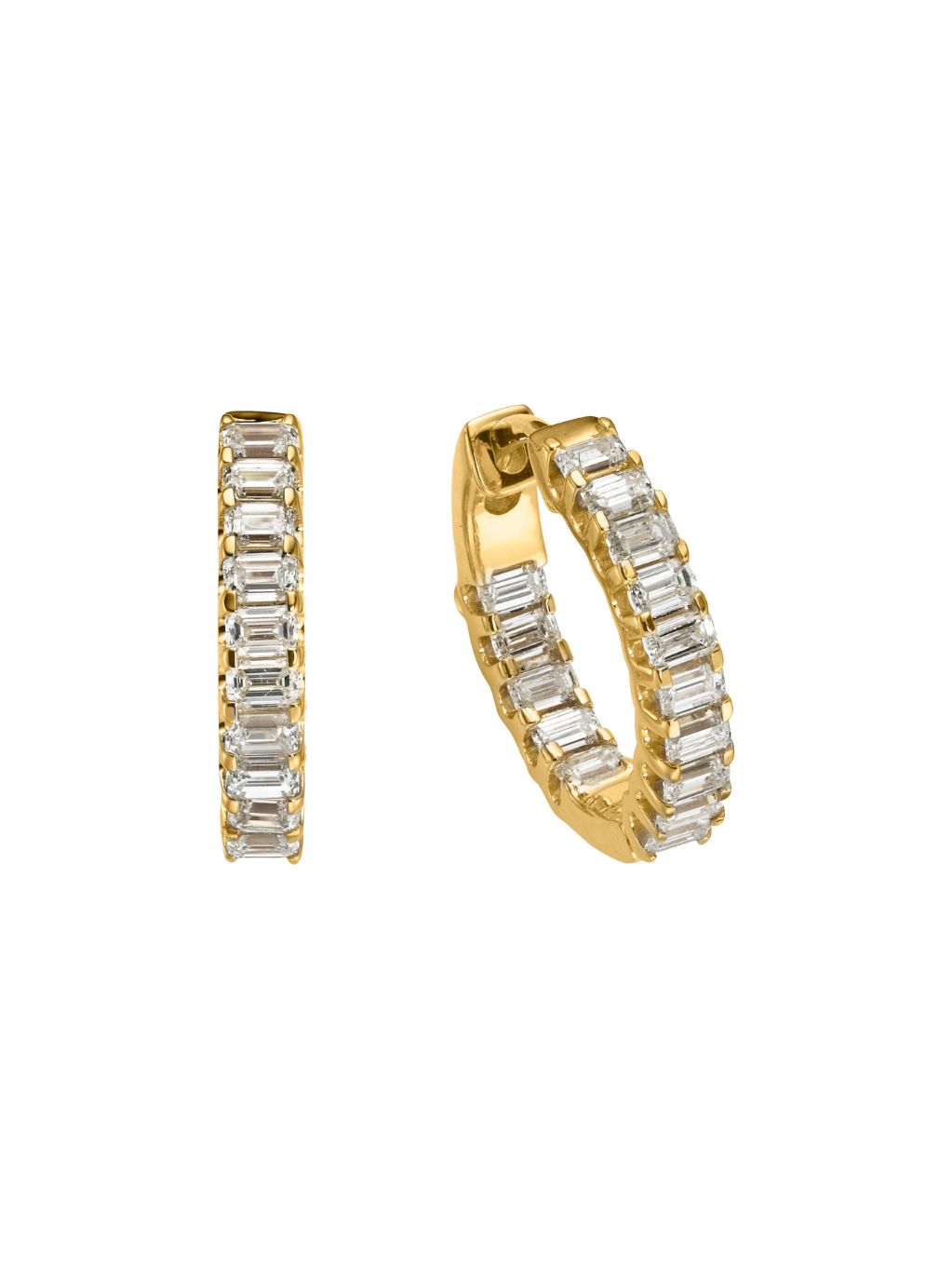 Produktbild von Creolen / Gold 585 / Diamant Gelbgold