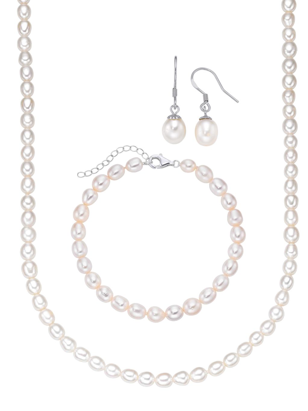 Produktbild von Set / Silber 925 / Perle Weiß