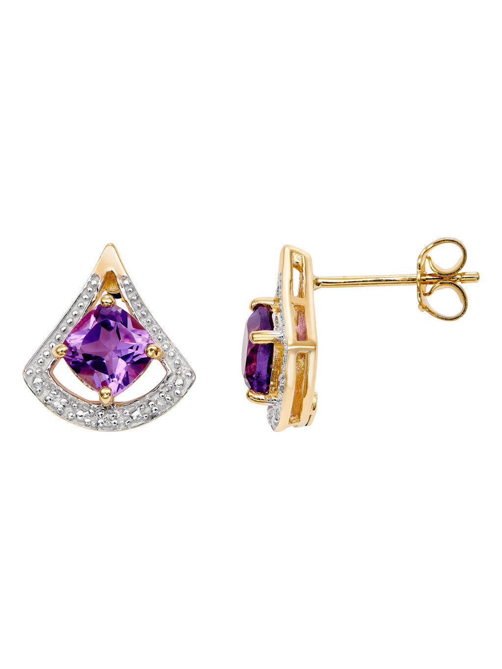 Produktbild von Ohrstecker / Gold 585 / Amethyst Lila