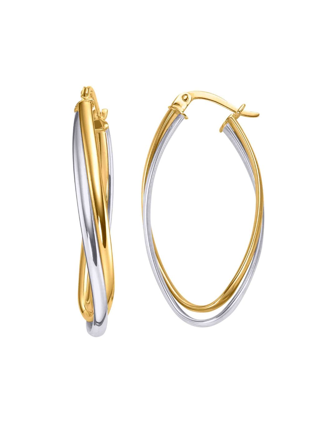 Produktbild von Creolen / Gold 585 Bicolor