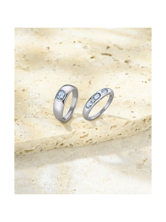 Produktbild von Ring / Platin 950 / Aquamarin