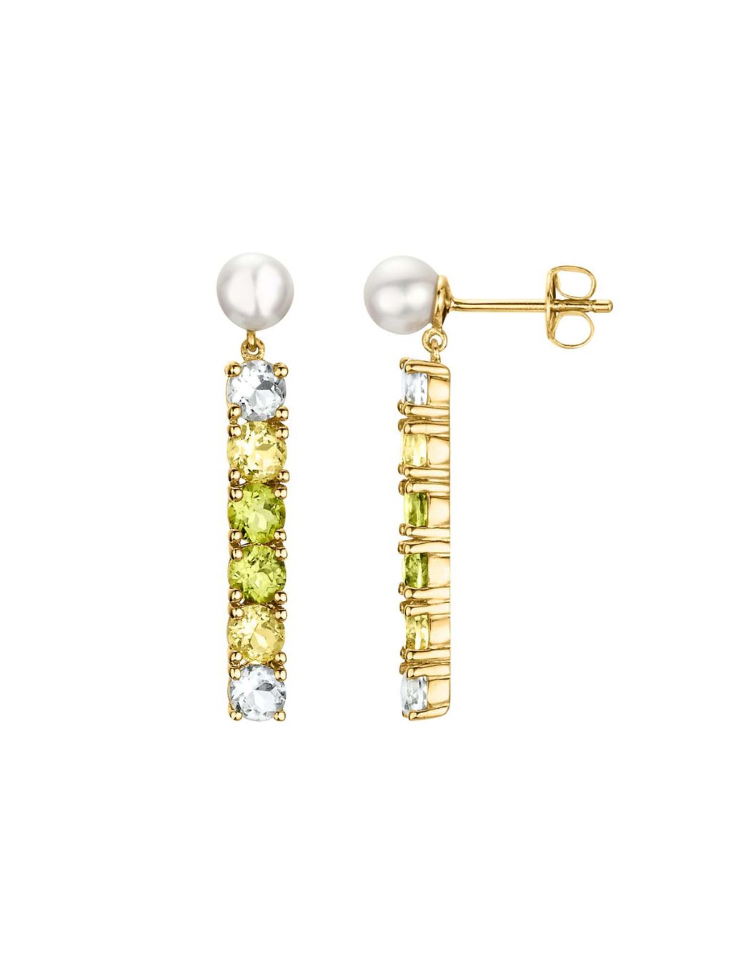 Produktbild von Ohrring / Silber 925 /Peridot Multicolor