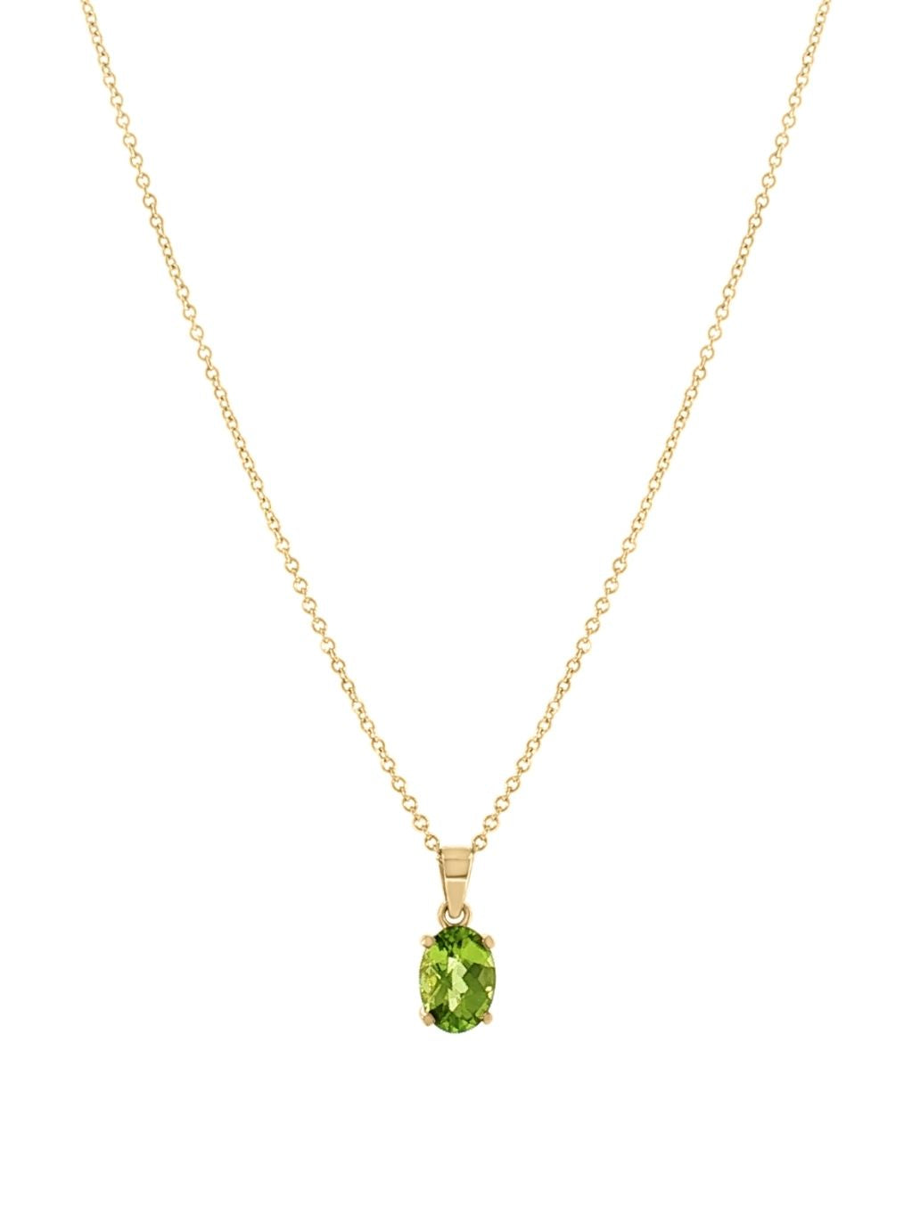Produktbild von Kette / Gold 375 / Peridot Grün 45