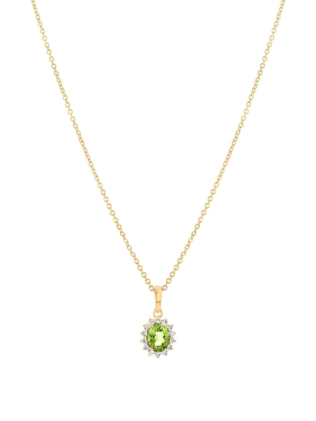 Produktbild von Kette / Gold 375 / Peridot Grün 45