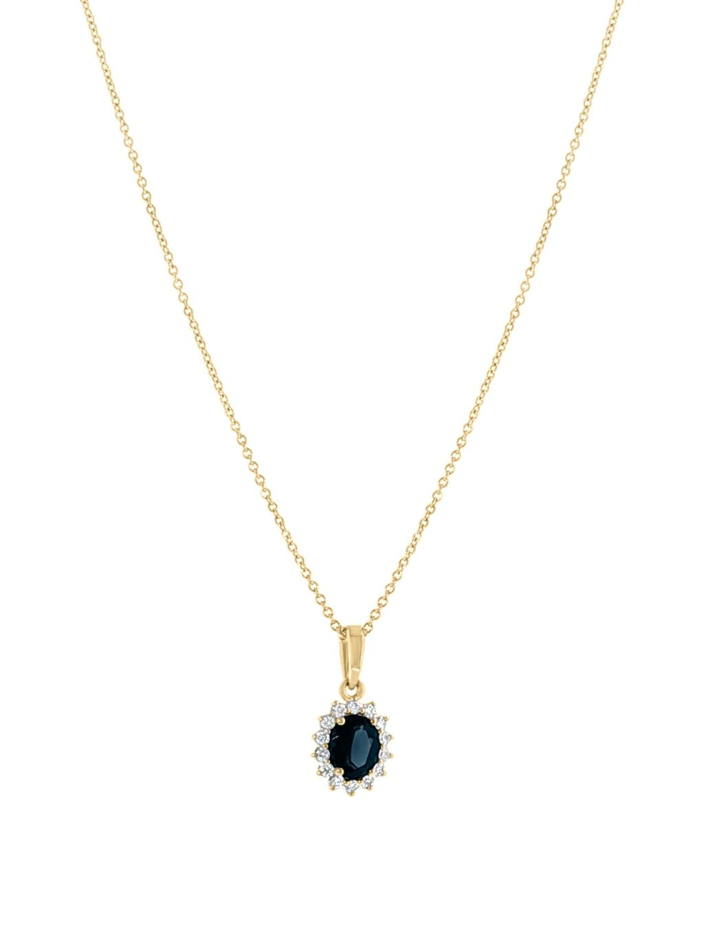 Produktbild von Kette / Gold 375 / Blautopas Blau 45