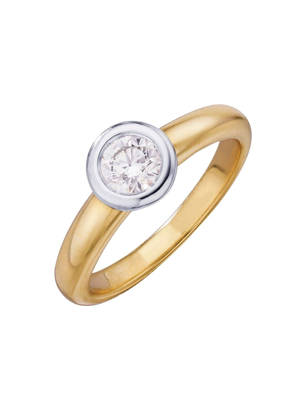 Produktbild von Ring / Gold 750 / Brillant Bicolor 58
