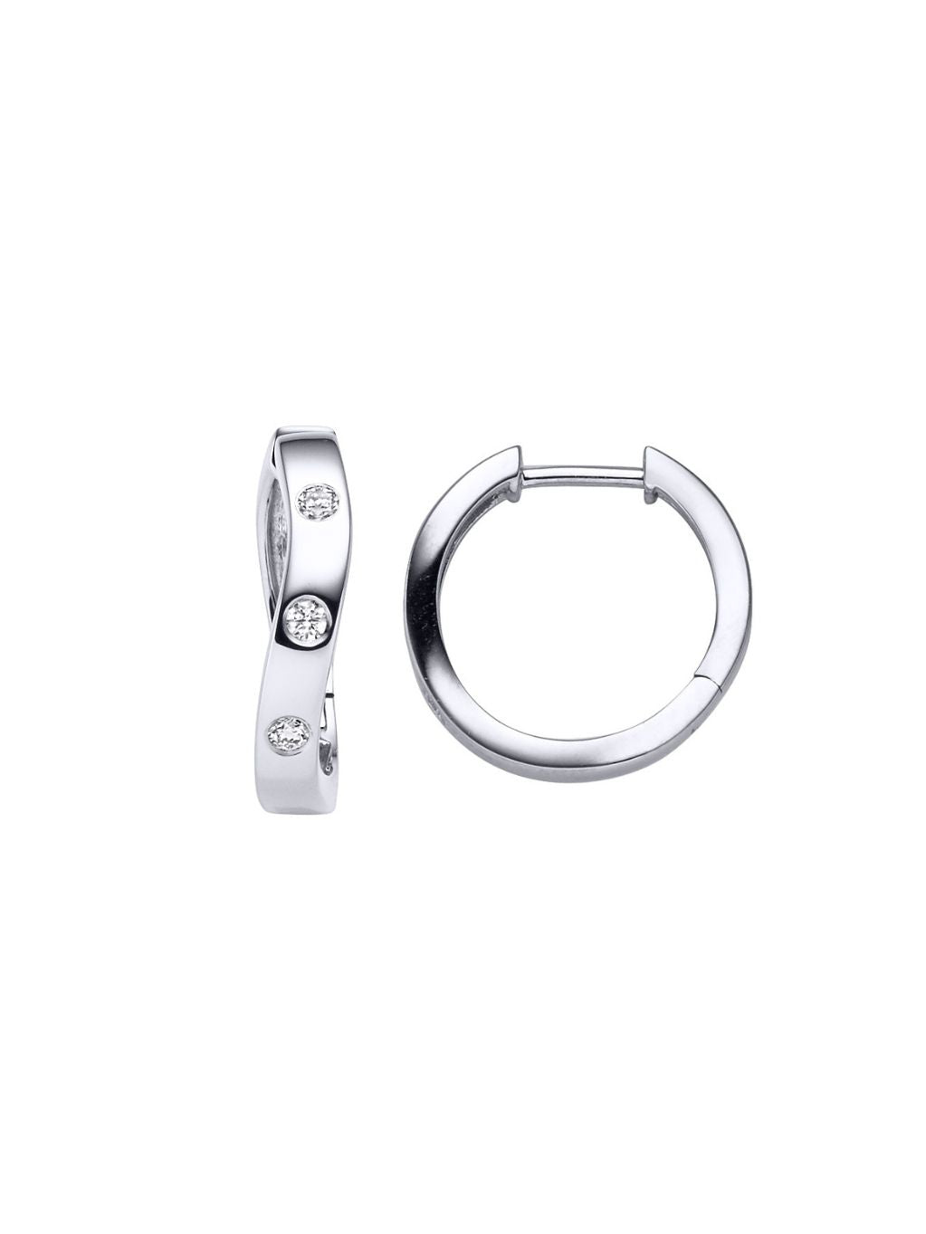 Produktbild von Creolen / Platin 950 / Brillant Platin