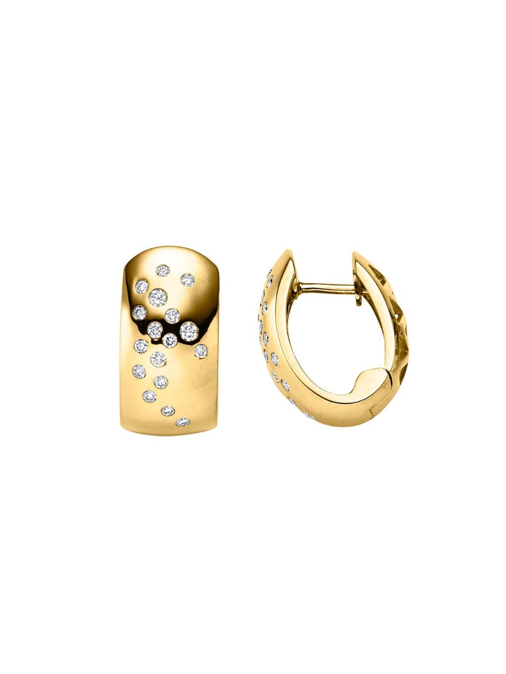 Produktbild von Creolen / Gold 585 / Brillant Gelbgold