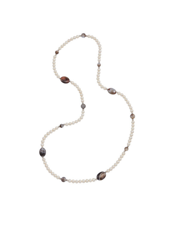 Produktbild von Collier / Silber 925 / Perle Weiß 90