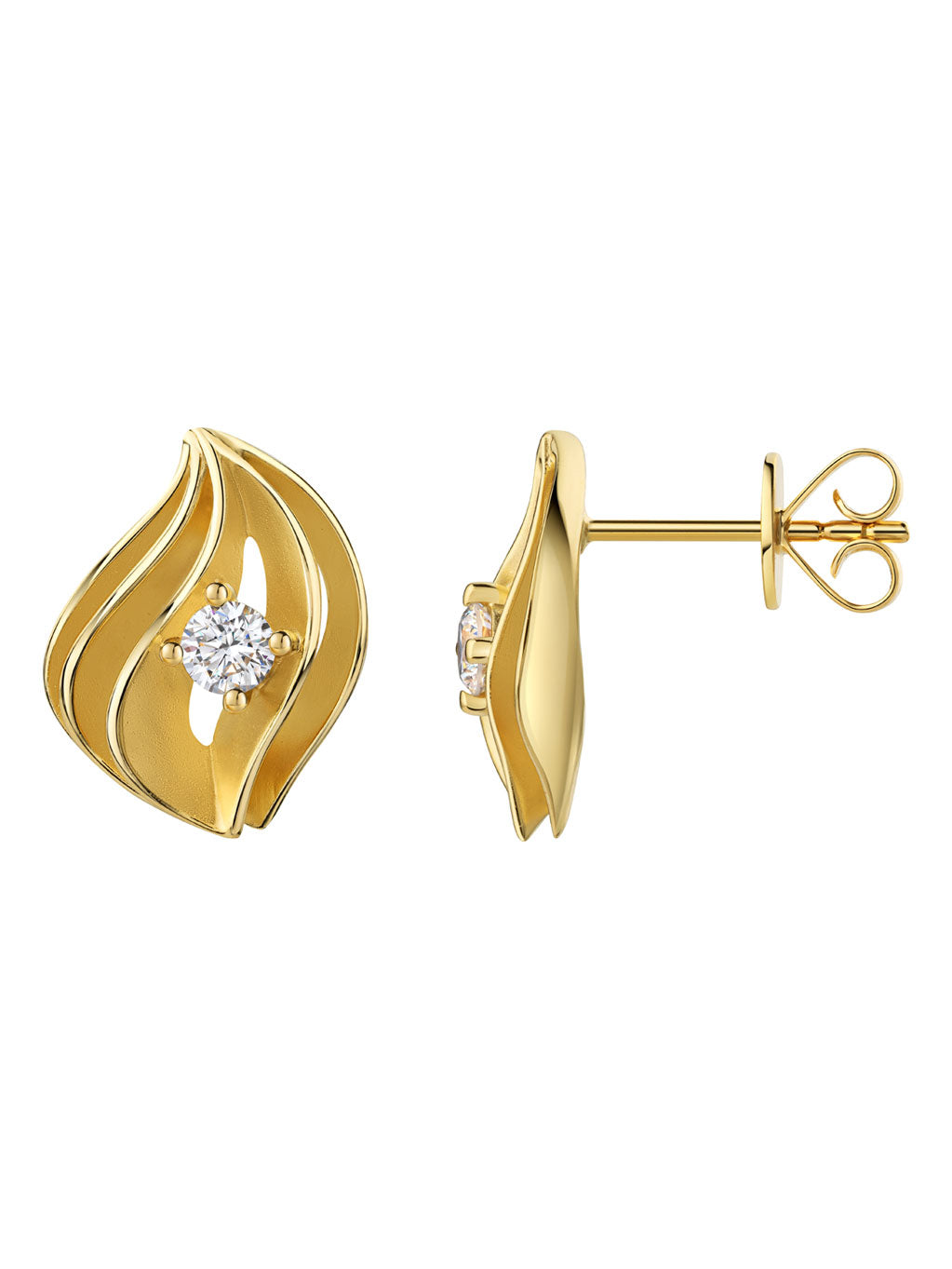 Produktbild von Ohrstecker / Gold 585 / Brillant Gelbgold