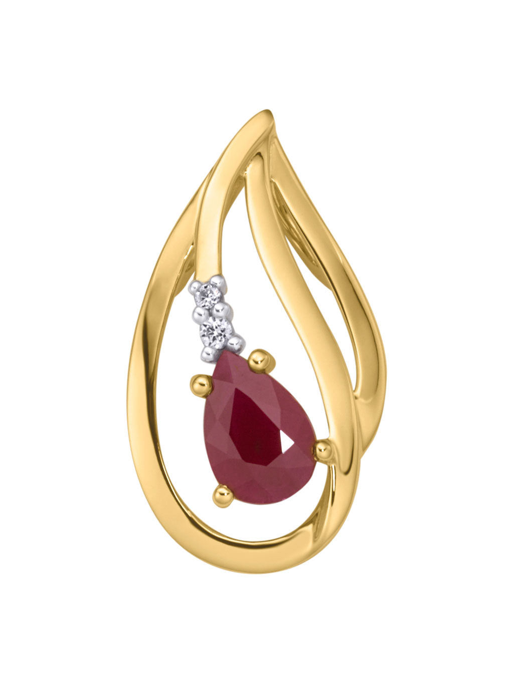Produktbild von Anhänger / Gold 585 / Rubin Rot