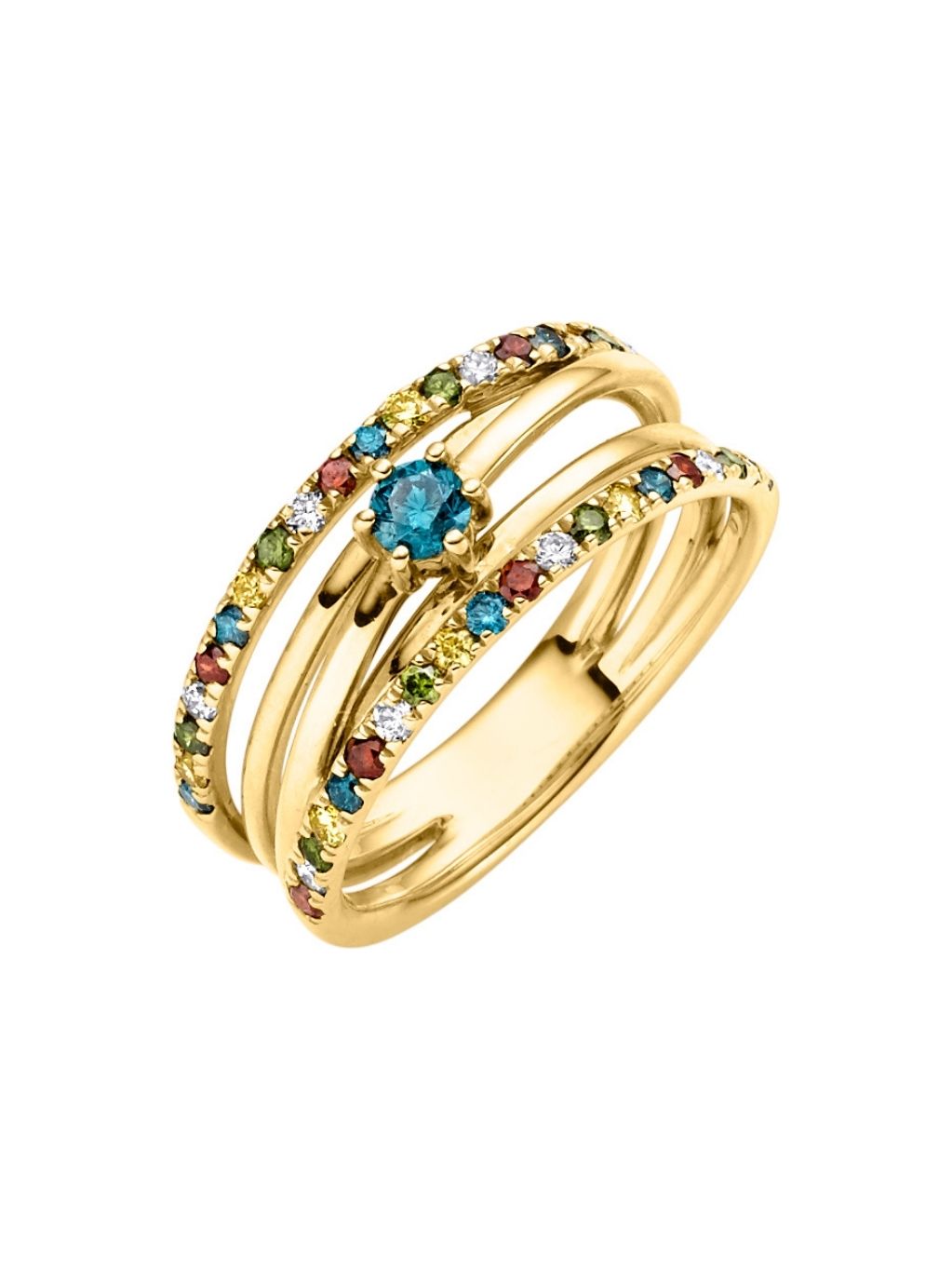 Produktbild von Ring / Gold 585 / Brillant Multicolor 60