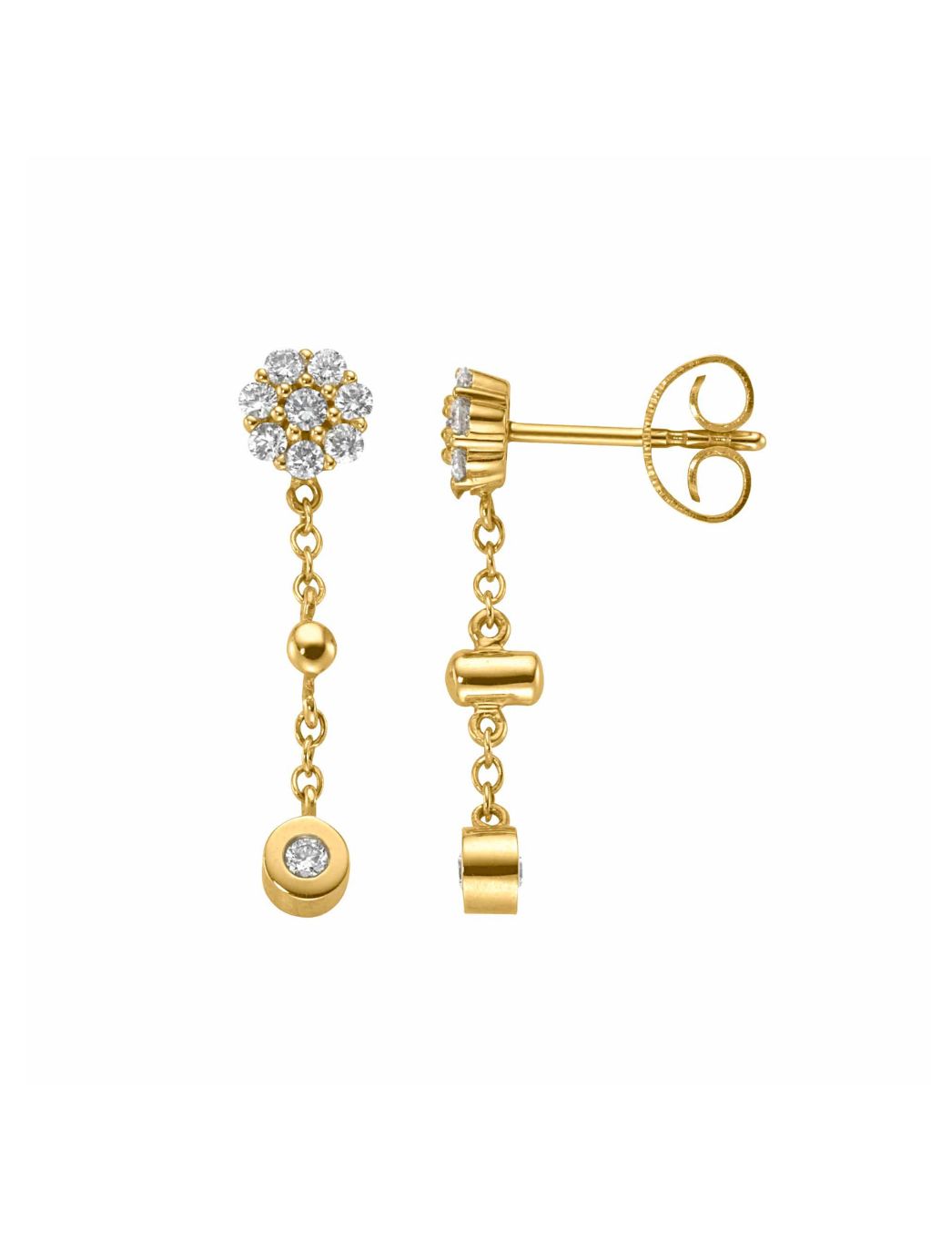 Produktbild von Ohrhänger / Gold 585 / Brillant Gelbgold