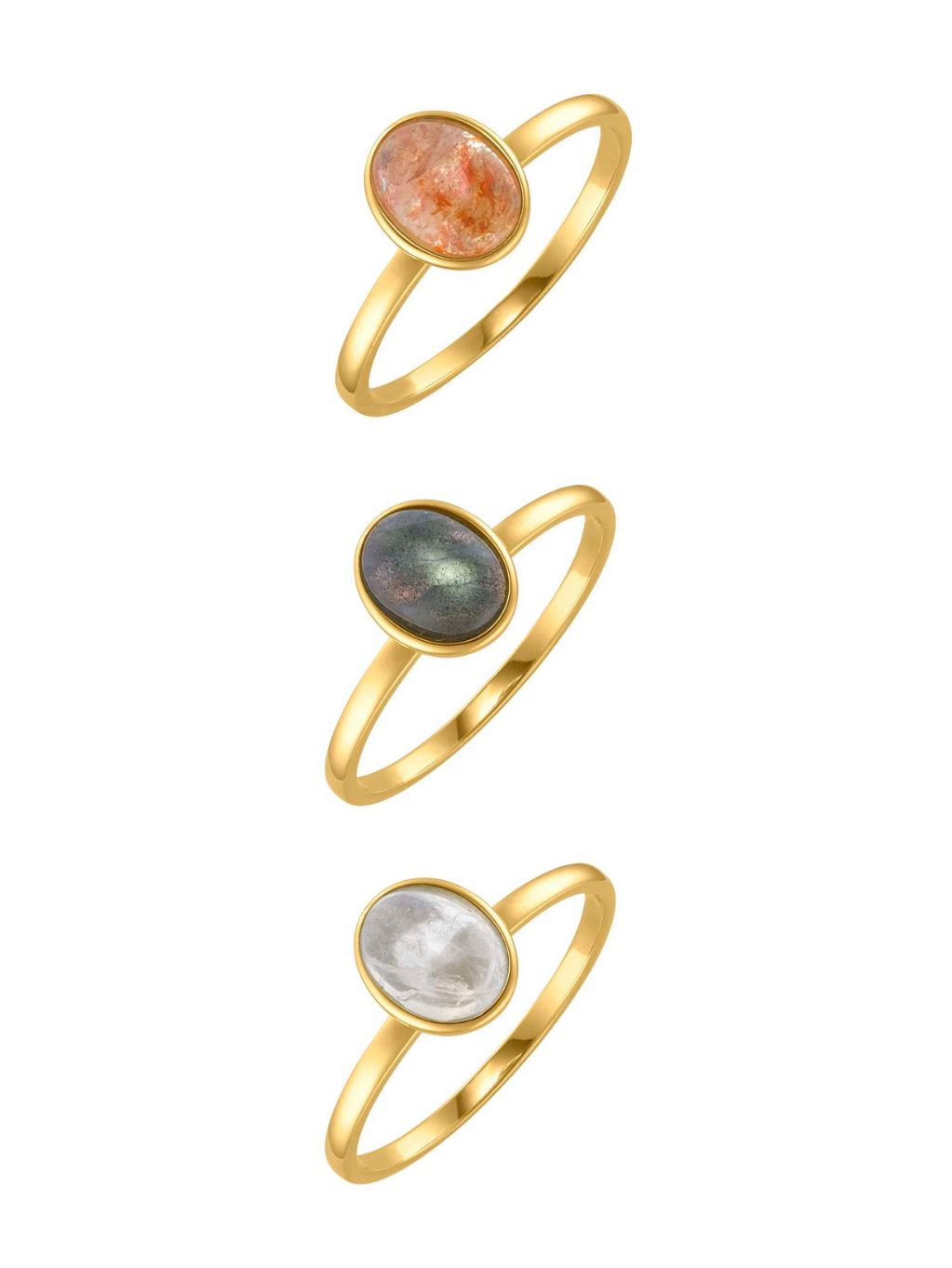 Produktbild von Ring / Silber 925 / Edelsteine Gelbgold 54