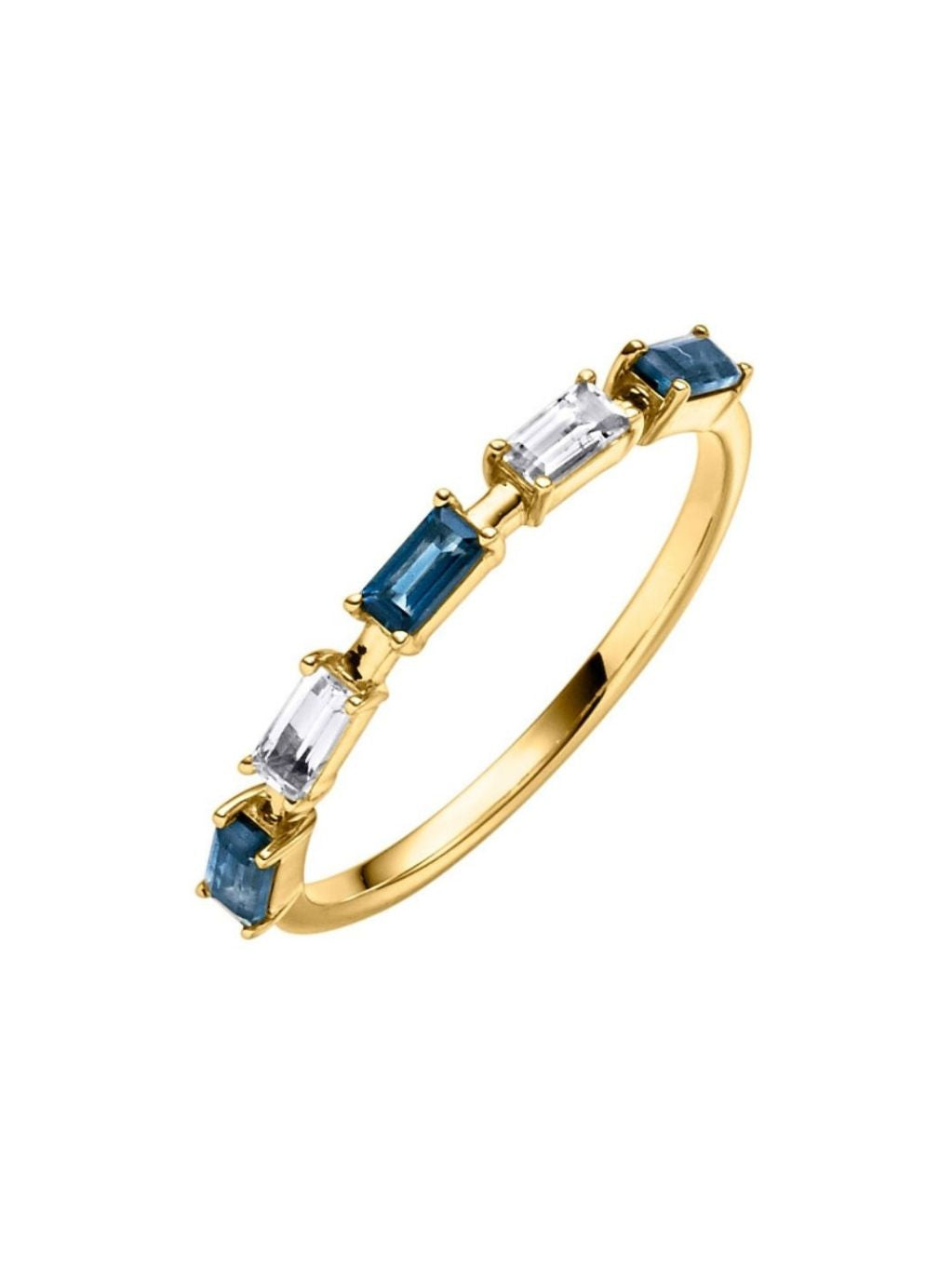 Produktbild von Ring / Gold 585 / Blautopas Blau 60