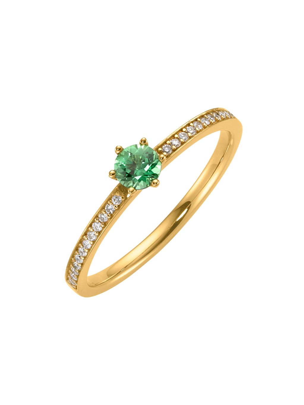 Produktbild von Ring / Gold 585 / Turmalin Grün 62
