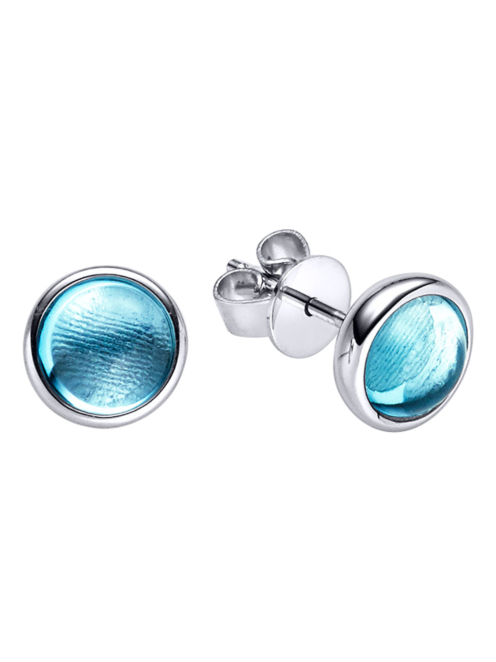 Produktbild von Ohrstecker / Gold 585 / Blautopas Blau
