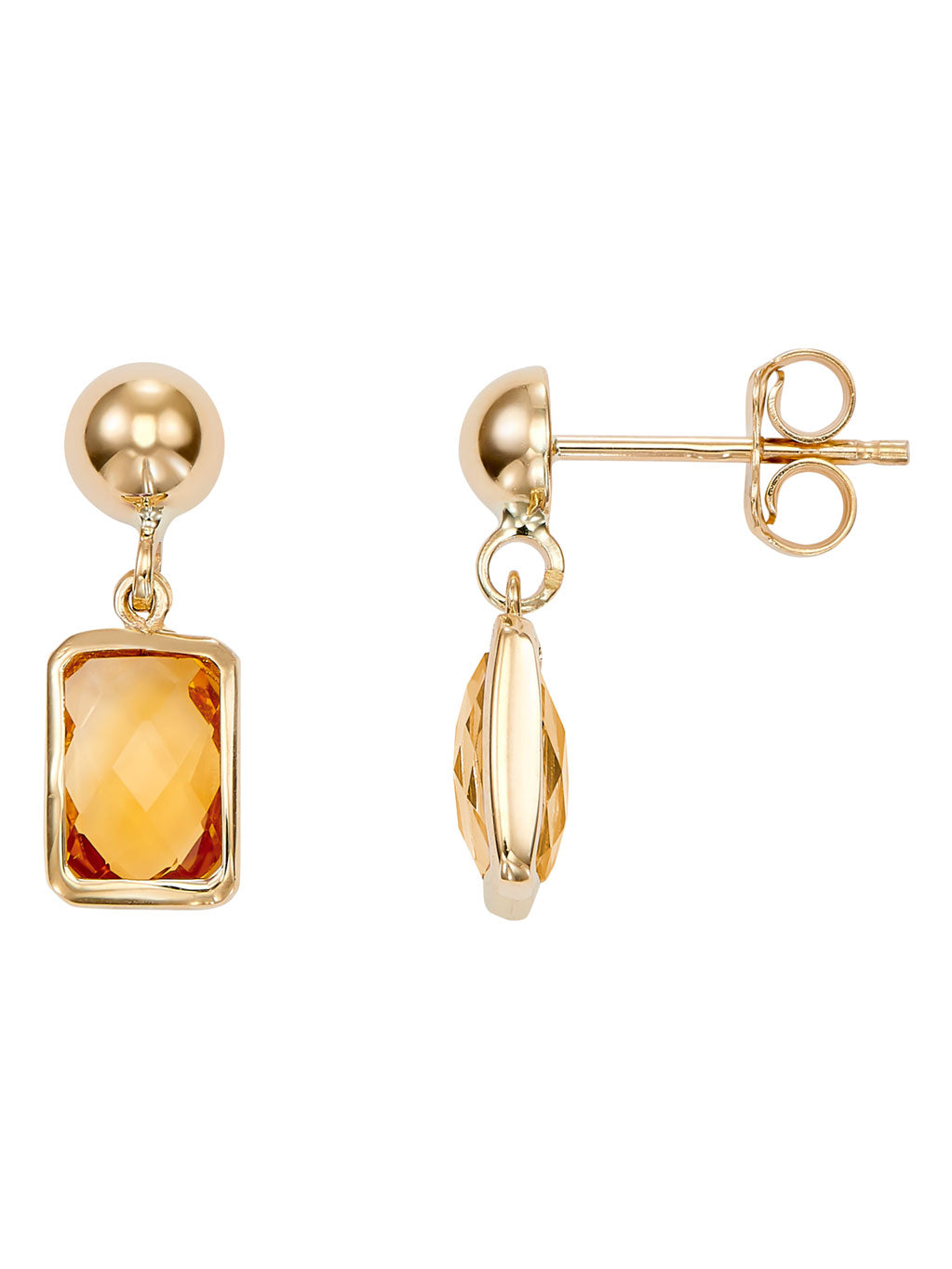 Produktbild von Ohrstecker / Gold 585 / Citrin Orange